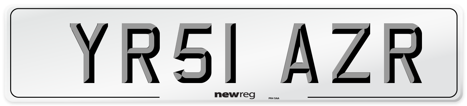 YR51 AZR Number Plate from New Reg